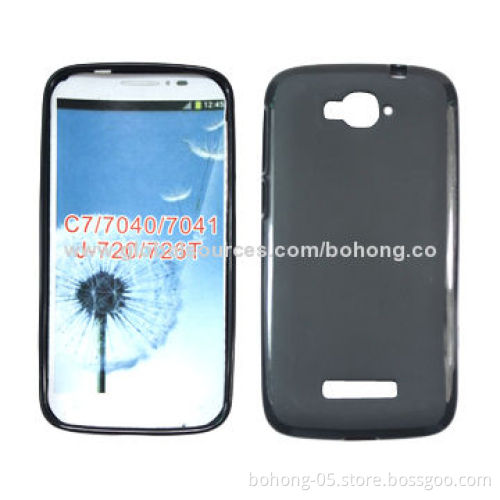 Pudding TPU Cases for OT C7, Different Colors Available, 500 Pieces MOQ Each Color